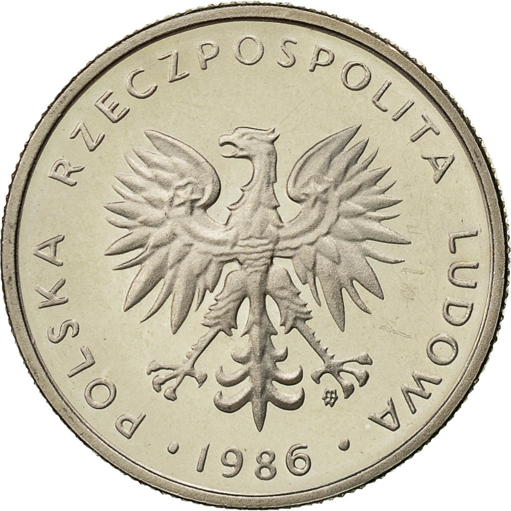Polen, 10 Zlotych, 1986, Warsaw, UNZ, Copper-nickel, KM:152.1