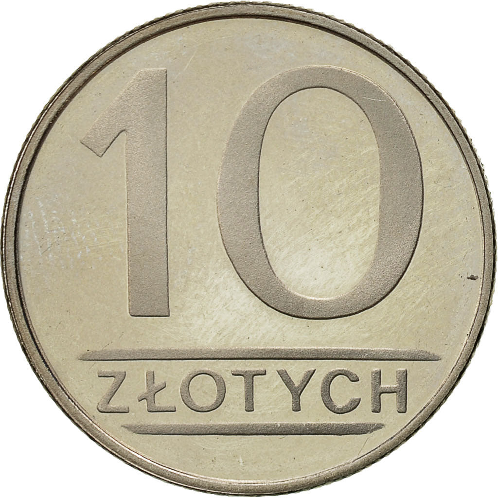 Polen, 10 Zlotych, 1986, Warsaw, UNZ, Copper-nickel, KM:152.1