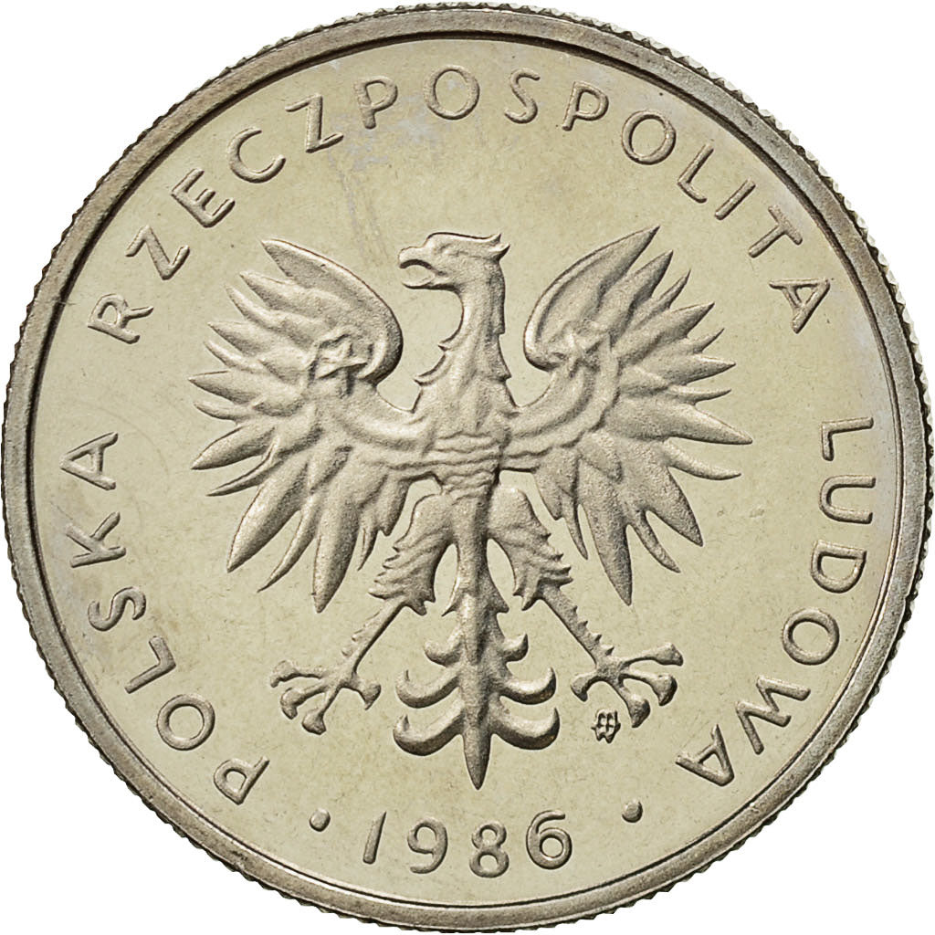 Polonia, 10 Zlotych, 1986, Warsaw, SPL, Rame-nichel, KM:152.1