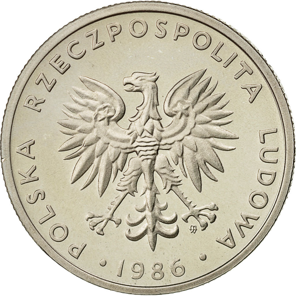 Polen, 20 Zlotych, 1986, Warsaw, UNZ, Copper-nickel, KM:153.1