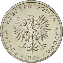 Polen, 20 Zlotych, 1986, Warsaw, UNZ, Copper-nickel, KM:153.1