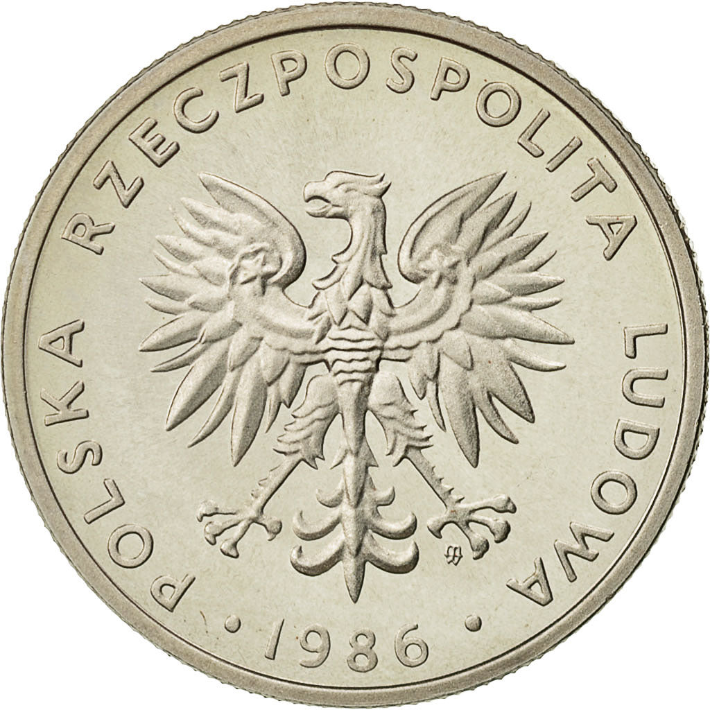 Polonia, 20 Zlotych, 1986, Warsaw, SPL, Rame-nichel, KM:153.1