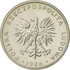 Polonia, 20 Zlotych, 1986, Warsaw, SPL, Rame-nichel, KM:153.1