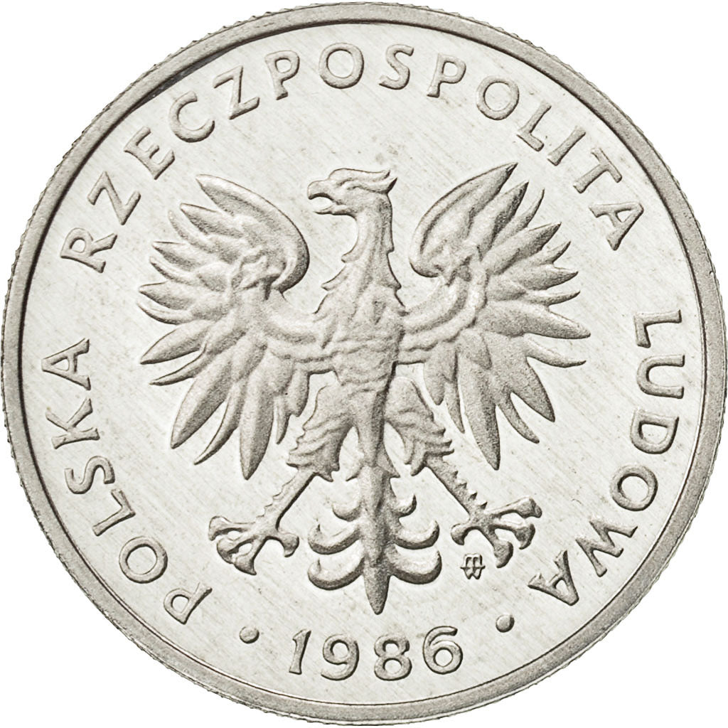 Polonia, 50 Groszy, 1986, Warsaw, FDC, Alluminio, KM:48.2