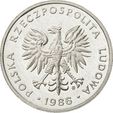 Polonia, 50 Groszy, 1986, Warsaw, FDC, Alluminio, KM:48.2