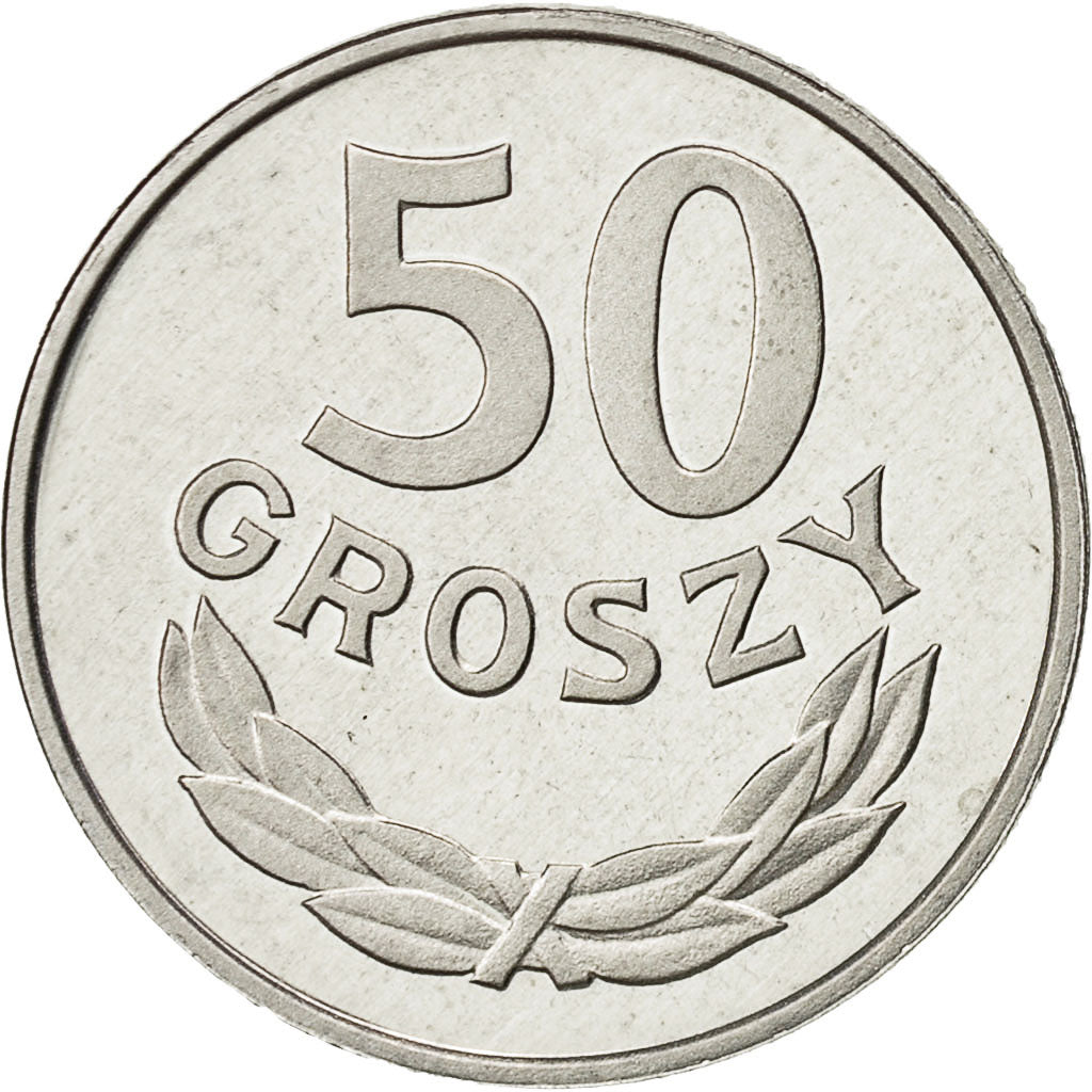 Polonia, 50 Groszy, 1986, Warsaw, FDC, Alluminio, KM:48.2