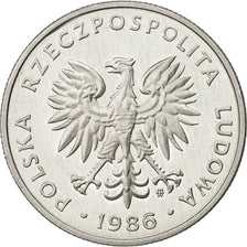 Polen, 50 Groszy, 1986, Warsaw, STGL, Aluminium, KM:48.2