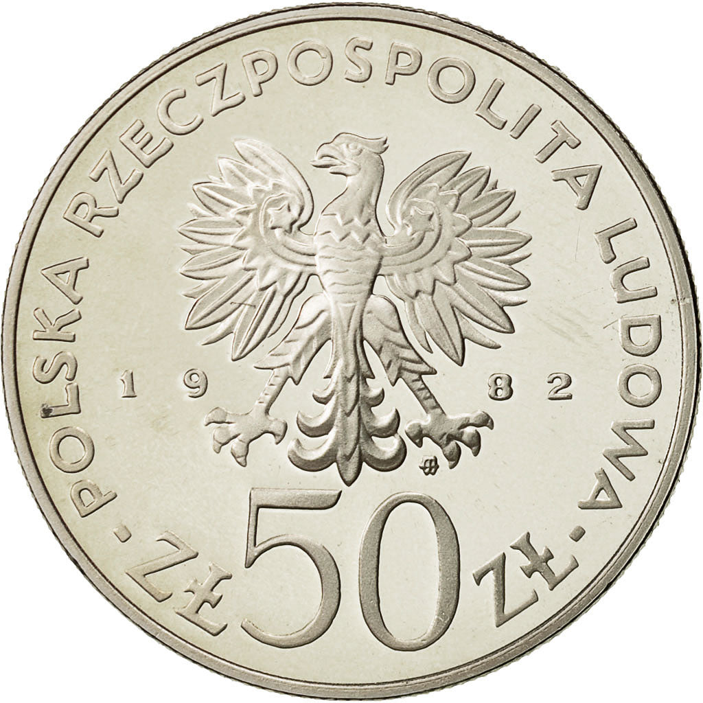 Polen, 50 Zlotych, 1982, Warsaw, STGL, Copper-nickel, KM:133