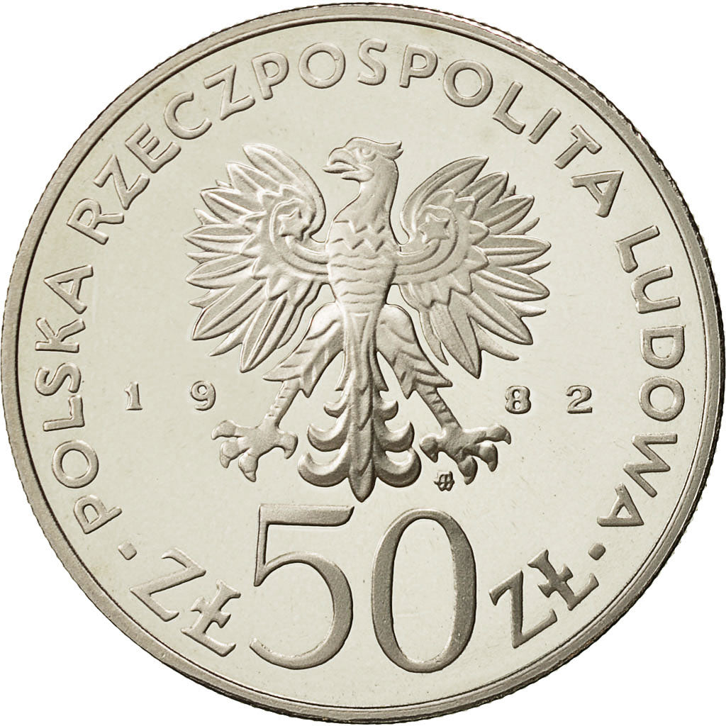 Polen, 50 Zlotych, 1982, Warsaw, STGL, Copper-nickel, KM:133
