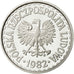 Polonia, Zloty, 1982, Warsaw, FDC, Alluminio, KM:49.1