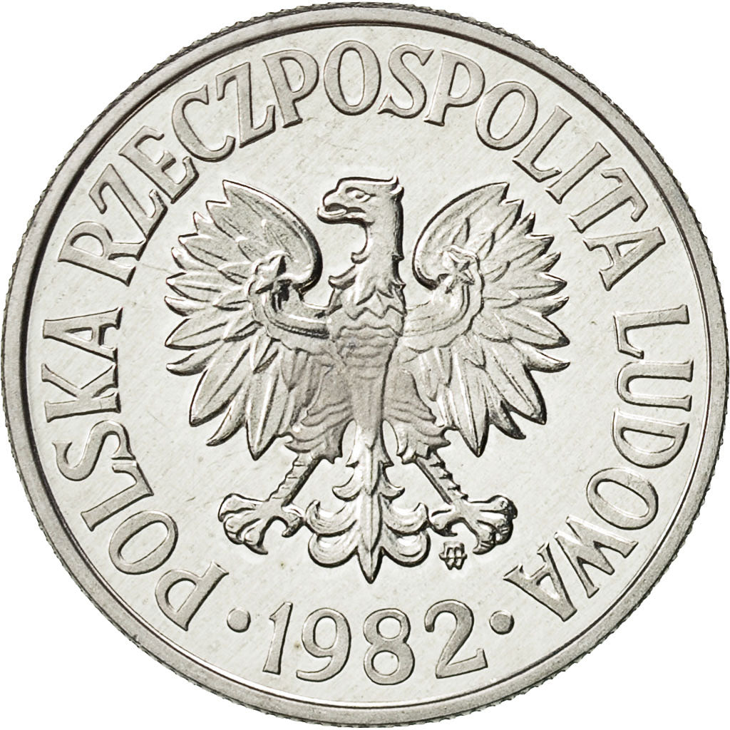 Polonia, 50 Groszy, 1982, Warsaw, FDC, Alluminio, KM:48.1
