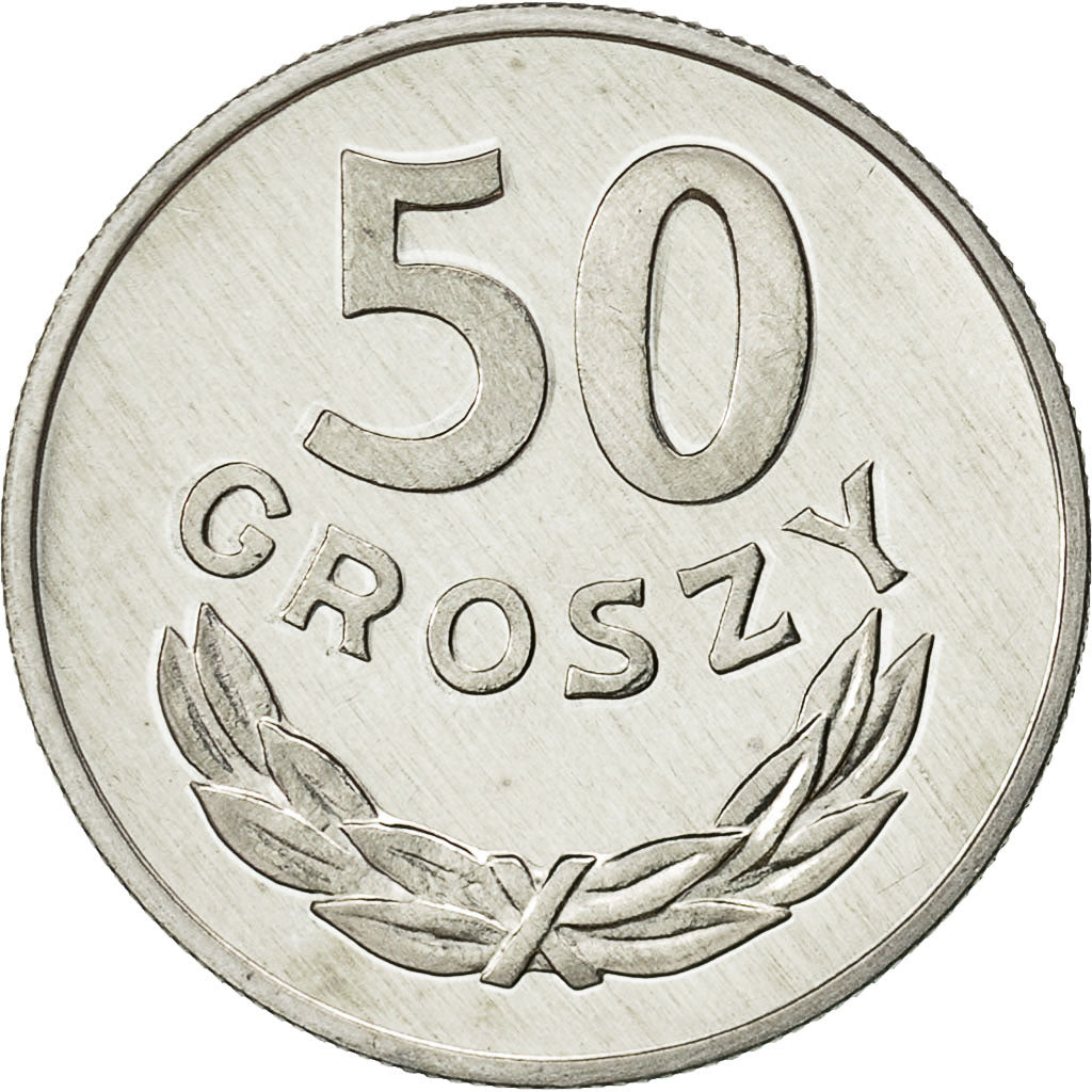 Polonia, 50 Groszy, 1982, Warsaw, FDC, Alluminio, KM:48.1
