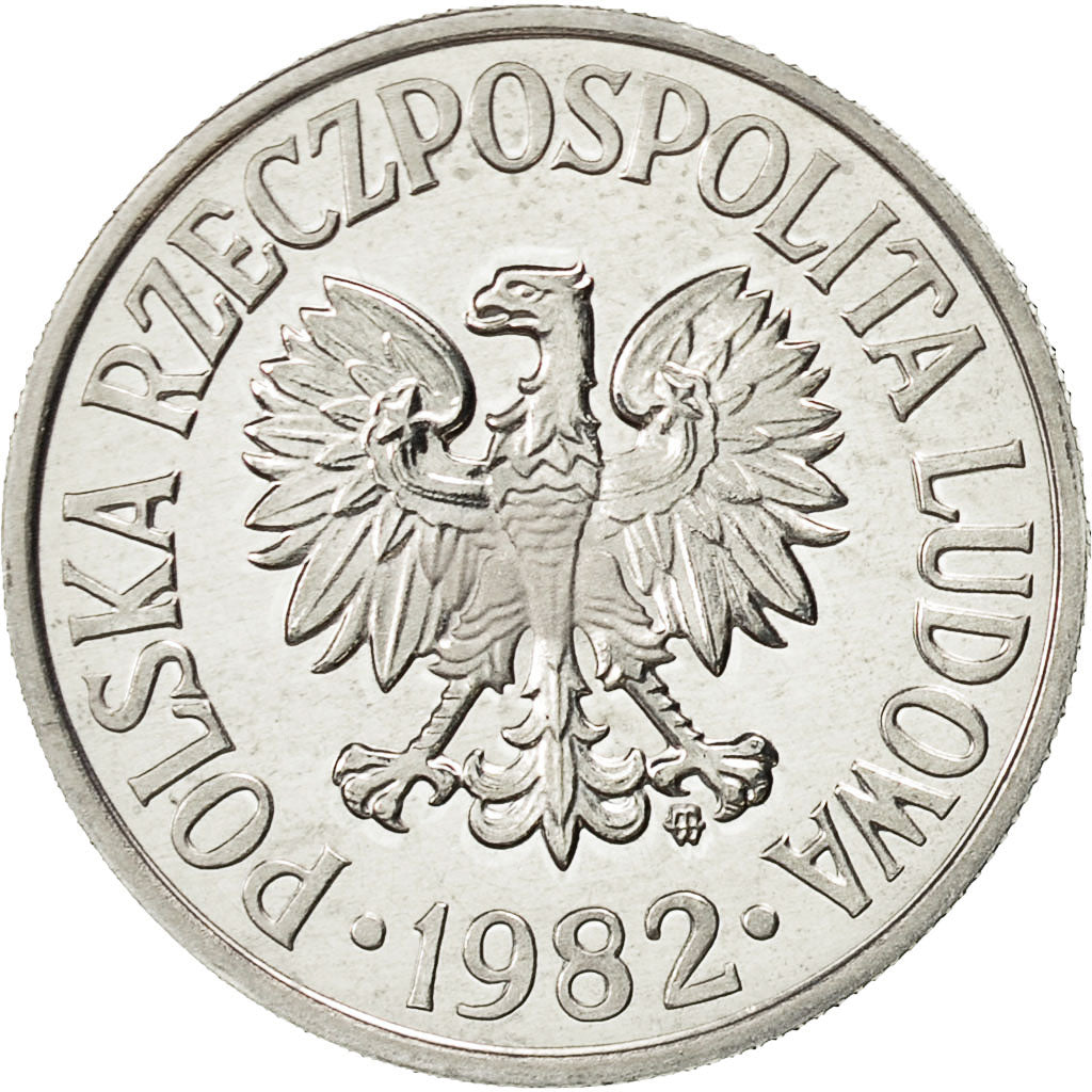 Polonia, 50 Groszy, 1982, Warsaw, FDC, Alluminio, KM:48.1