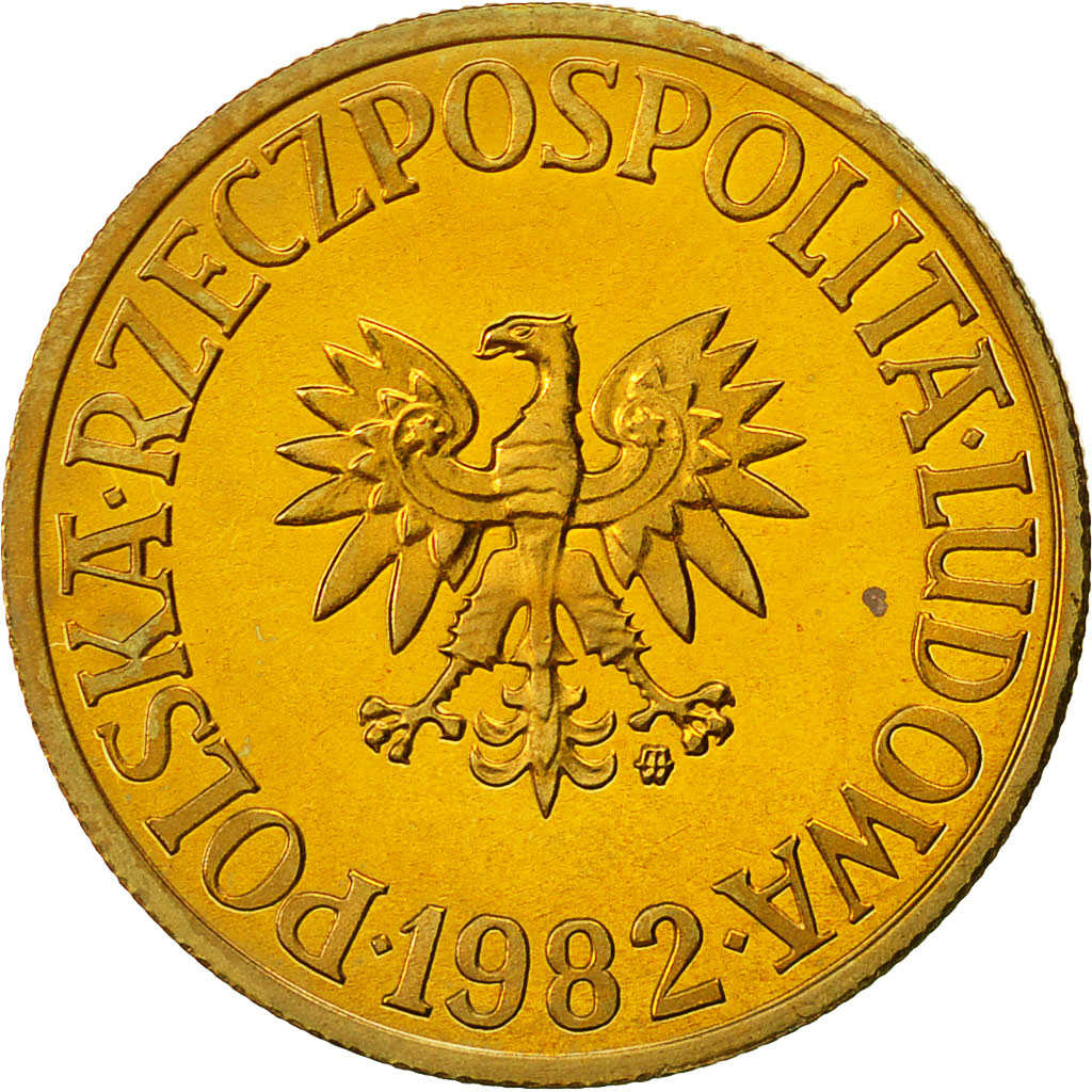 Polonia, 5 Zlotych, 1982, Warsaw, SPL, Ottone, KM:81.1