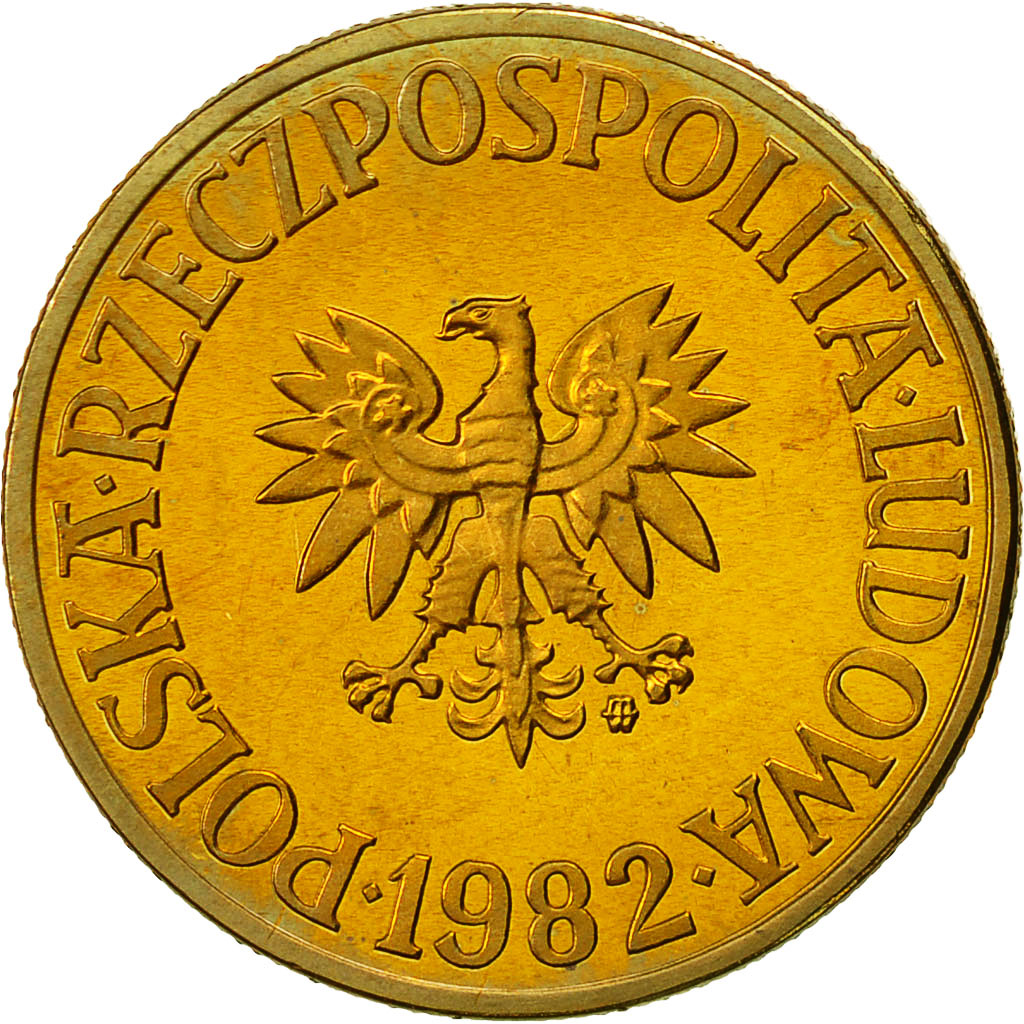 Polonia, 5 Zlotych, 1982, Warsaw, SPL, Ottone, KM:81.1