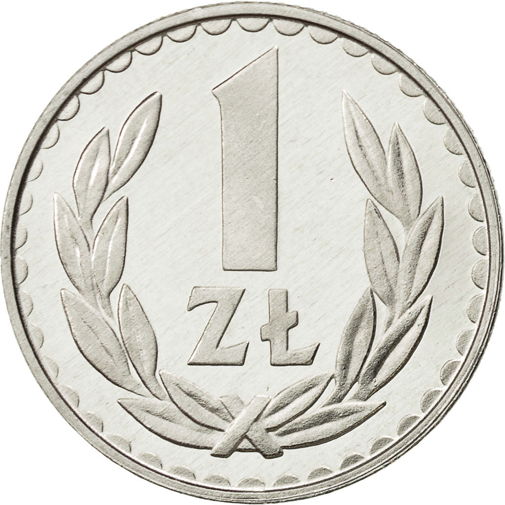 Poland, Zloty, 1988, Warsaw, MS(65-70), Aluminum, KM:49.2