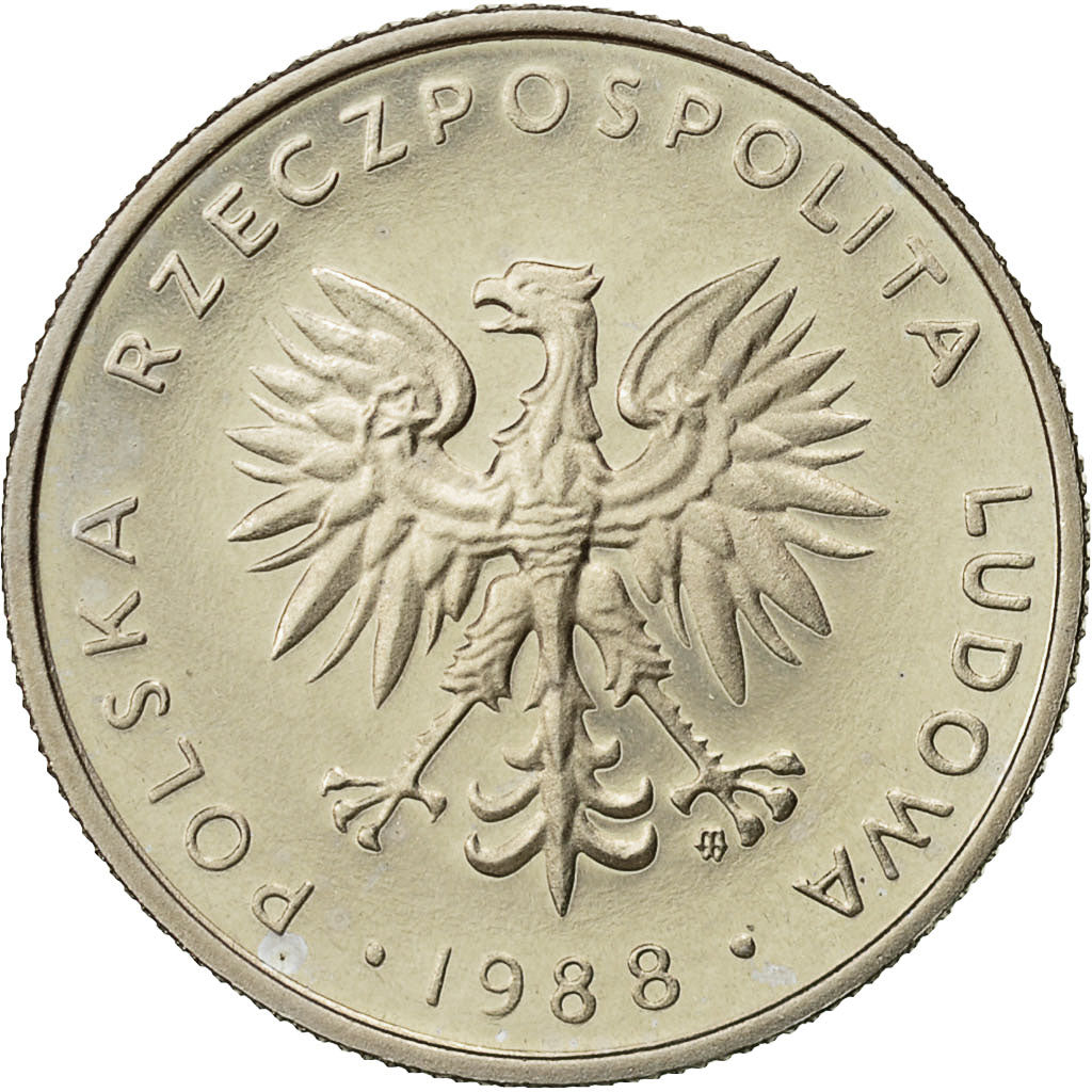Polen, 10 Zlotych, 1988, Warsaw, UNZ, Copper-nickel, KM:152.1