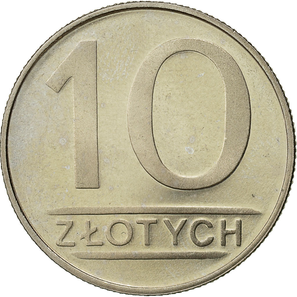 Polen, 10 Zlotych, 1988, Warsaw, UNZ, Copper-nickel, KM:152.1