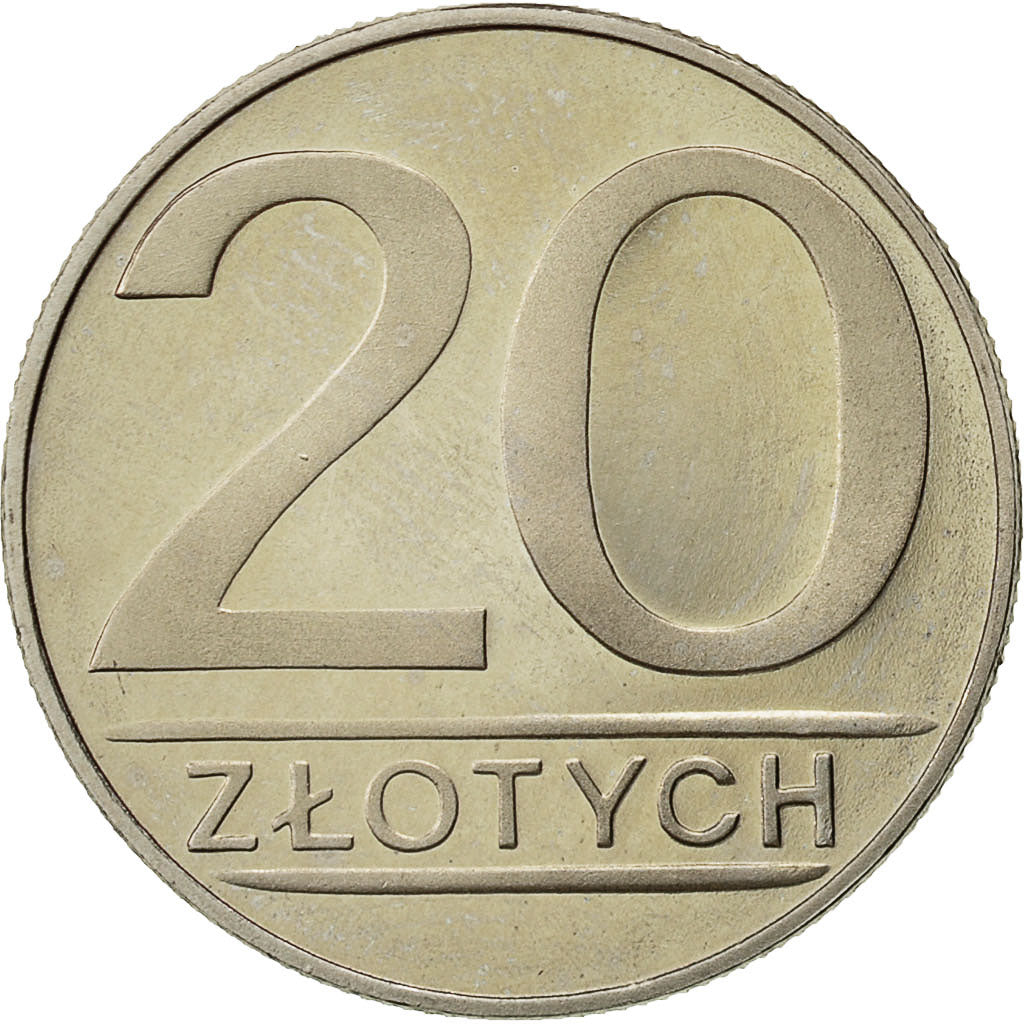 Polen, 20 Zlotych, 1988, Warsaw, UNZ, Copper-nickel, KM:153.1