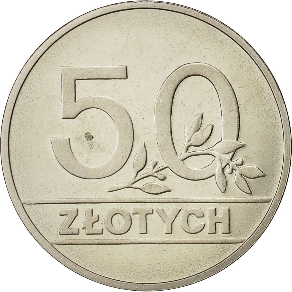 Pologne, 50 Zlotych, 1990, Warsaw, FDC, Copper-nickel, KM:216