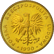 Polen, 10 Zlotych, 1990, Warsaw, VZ+, Messing, KM:152.2