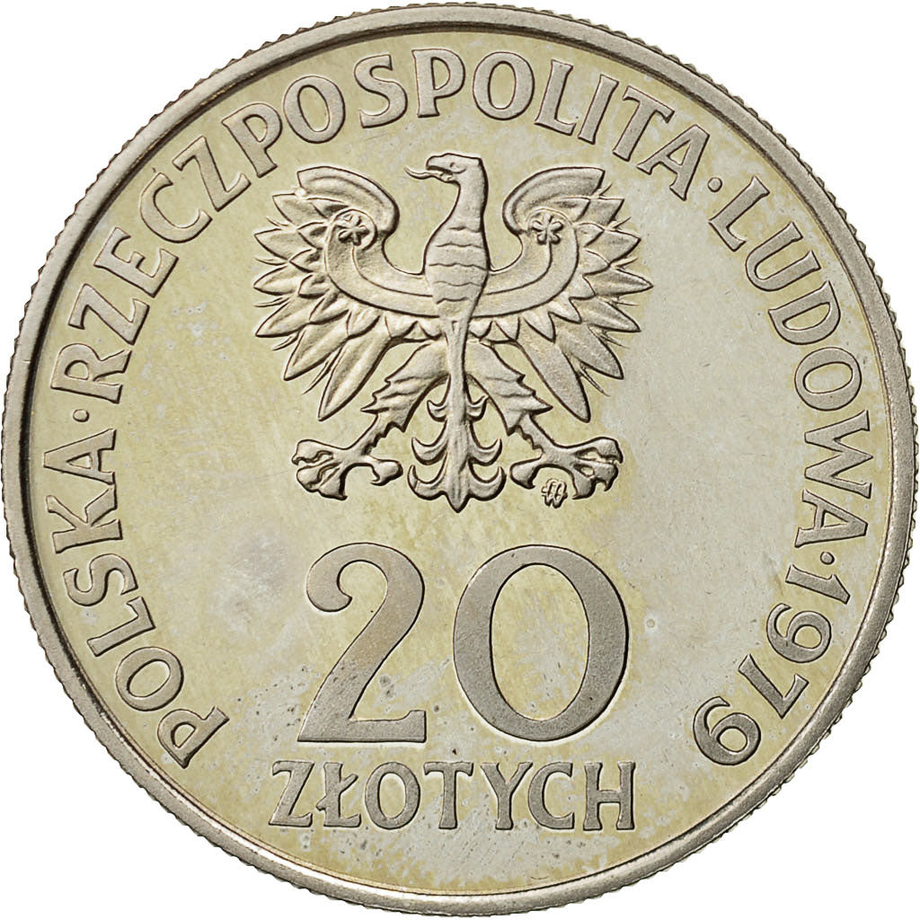 Poland, 20 Zlotych, 1979, Warsaw, MS(60-62), Copper-nickel, KM:99