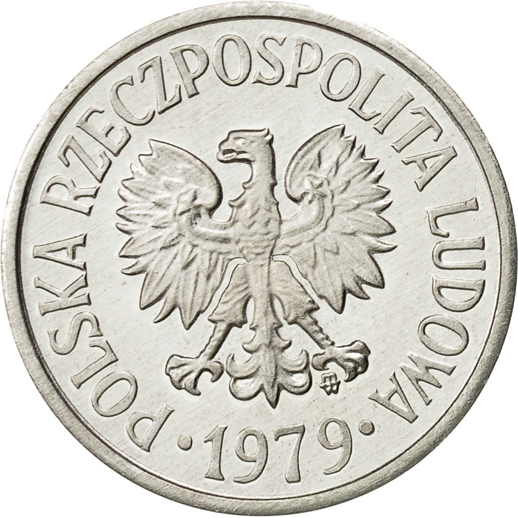 Polen, 20 Groszy, 1979, Warsaw, STGL, Aluminium, KM:A47