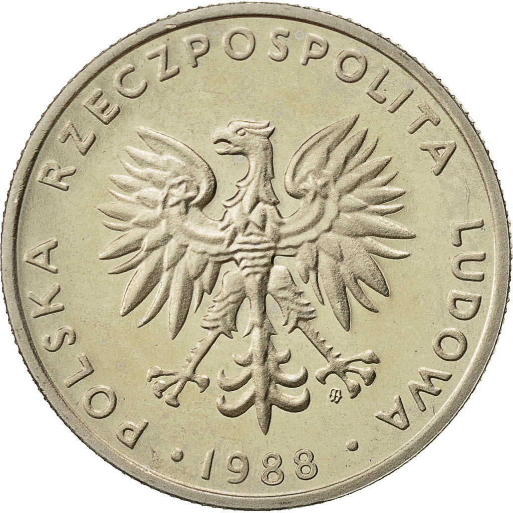 Polen, 20 Zlotych, 1988, Warsaw, UNZ, Copper-nickel, KM:153.1