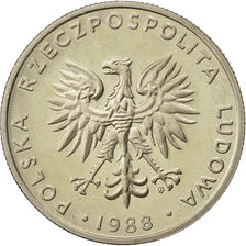 Polen, 20 Zlotych, 1988, Warsaw, UNZ, Copper-nickel, KM:153.1