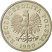 Poland, 100 Zlotych, 1990, Warsaw, MS(65-70), Copper-nickel, KM:214