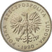 Poland, 20 Zlotych, 1990, Warsaw, MS(65-70), Copper-nickel, KM:153.2