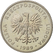 Polonia, 20 Zlotych, 1989, Warsaw, SPL, Rame-nichel, KM:153.2