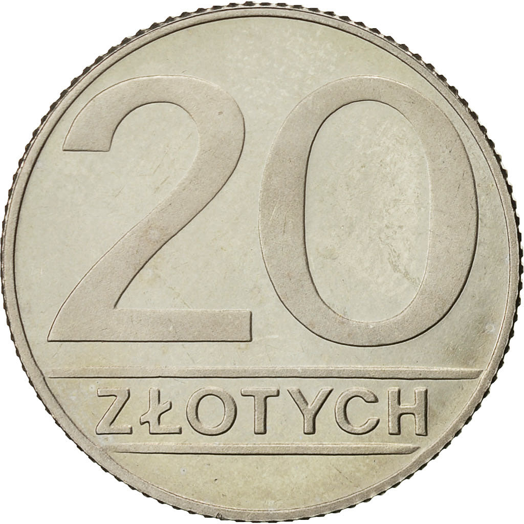 Polen, 20 Zlotych, 1989, Warsaw, VZ+, Copper-nickel, KM:153.2