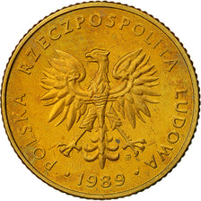 Pologne, 10 Zlotych, 1989, Warsaw, SUP, Laiton, KM:152.2