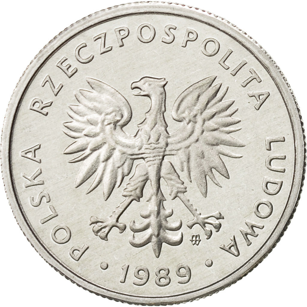 Polonia, 5 Zlotych, 1989, Warsaw, FDC, Alluminio, KM:81.3