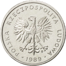 Polonia, 5 Zlotych, 1989, Warsaw, FDC, Alluminio, KM:81.3