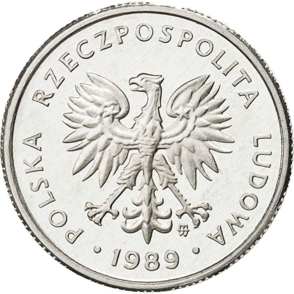 Polonia, 2 Zlote, 1989, Warsaw, FDC, Alluminio, KM:80.3