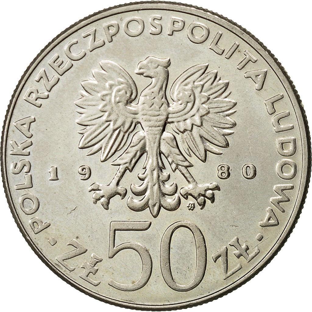Polen, 50 Zlotych, 1980, Warsaw, UNZ, Copper-nickel, KM:117