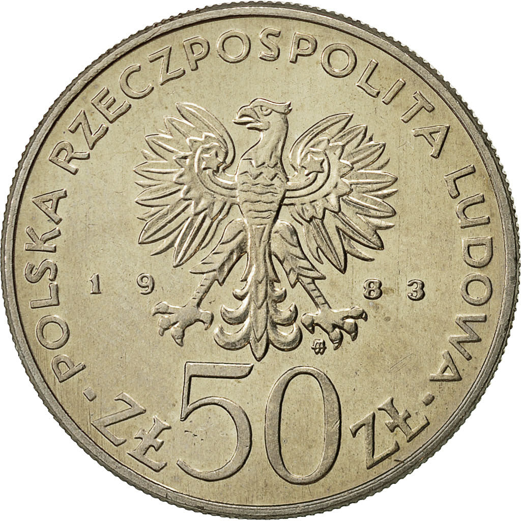Polonia, 50 Zlotych, 1983, Warsaw, SPL, Rame-nichel, KM:145