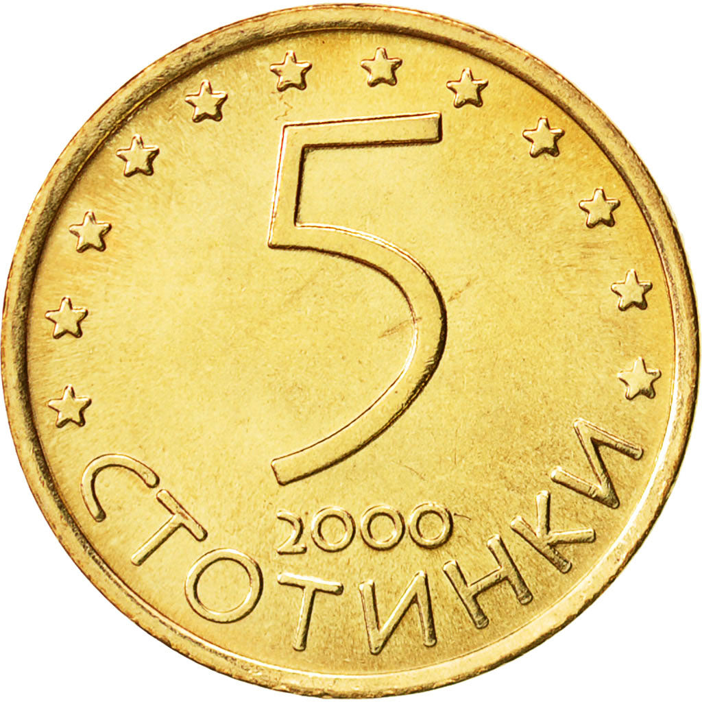 Bulgaria, 5 Stotinki, 2000, FDC, Alluminio-bronzo, KM:239