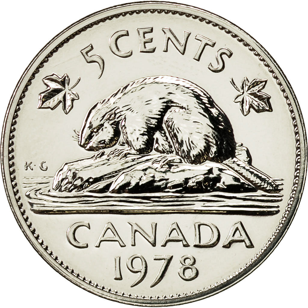 Canada, Elizabeth II, 5 Cents, 1978, Royal Canadian Mint, Ottawa, FDC, Nichel