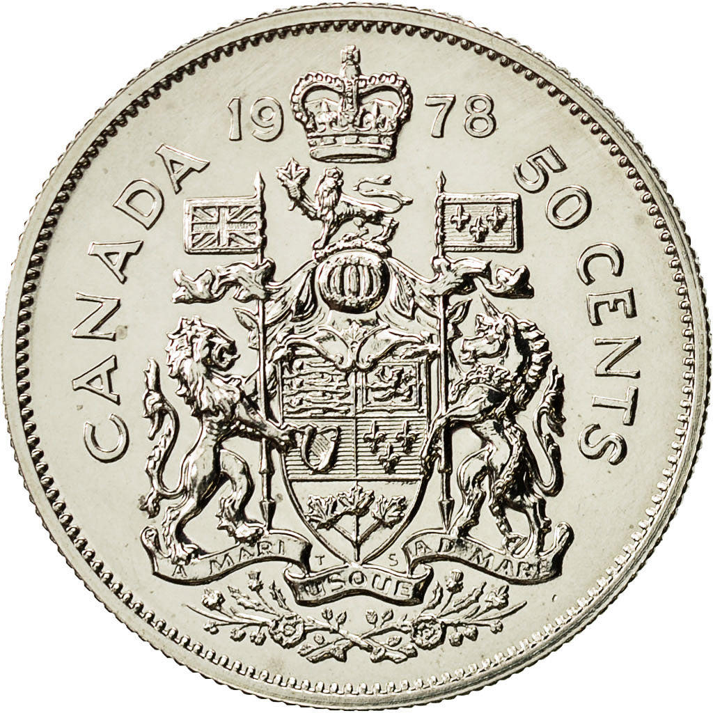 Canada, Elizabeth II, 50 Cents, 1978, Royal Canadian Mint, Ottawa, FDC, Nichel