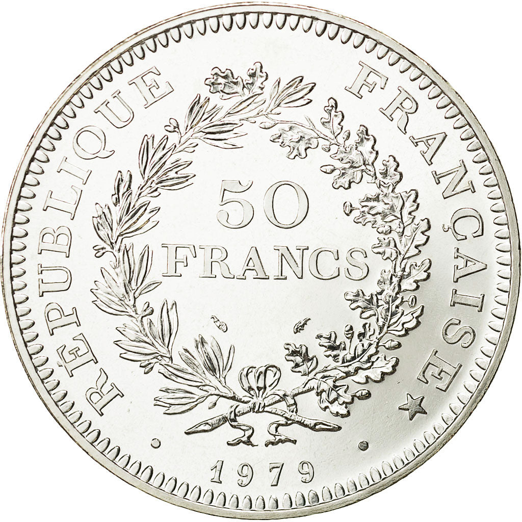 Francia, Hercule, 50 Francs, 1979, Paris, FDC, Argento, KM:941.1, Gadoury:882