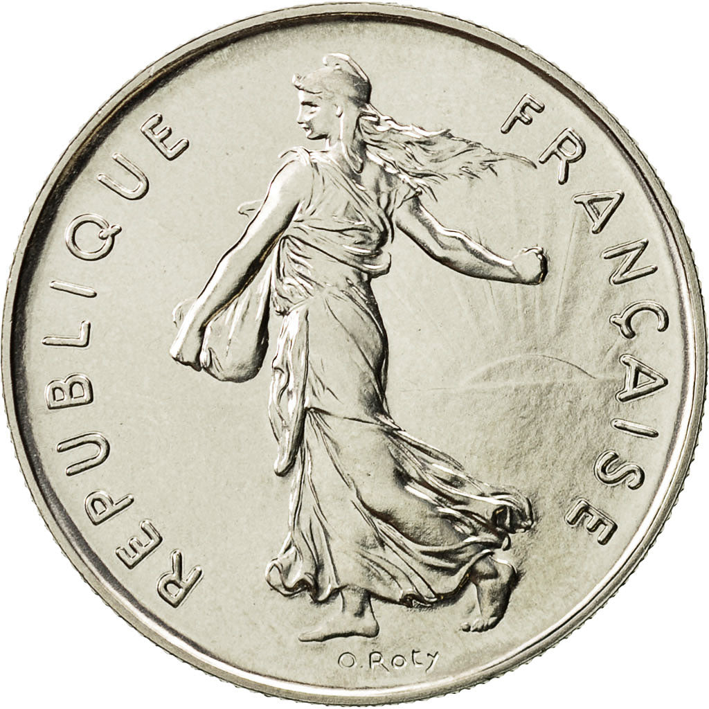 Frankreich, Semeuse, 5 Francs, 1979, Paris, STGL, Nickel Clad Copper-Nickel