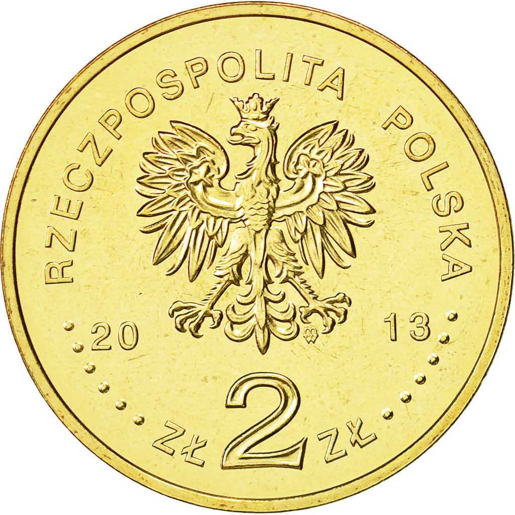 Polonia, 2 Zlotych, 2013, Warsaw, SPL, Rame-alluminio-nichel, KM:870