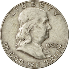 Estados Unidos, Franklin Half Dollar, Half Dollar, 1963, U.S. Mint, Denver, MBC