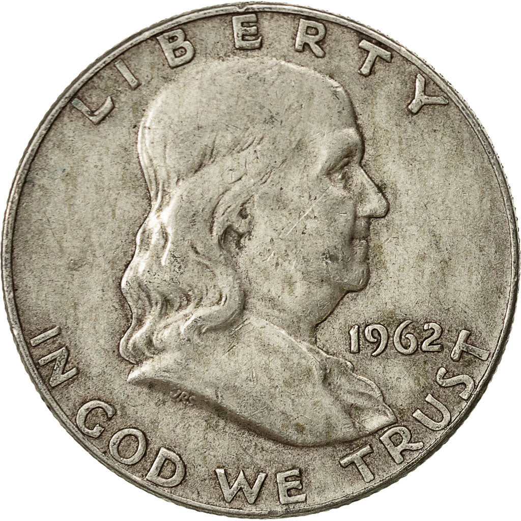 Estados Unidos, Franklin Half Dollar, Half Dollar, 1962, U.S. Mint, Denver, MBC
