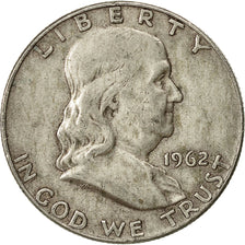 Estados Unidos, Franklin Half Dollar, Half Dollar, 1962, U.S. Mint, Denver, MBC