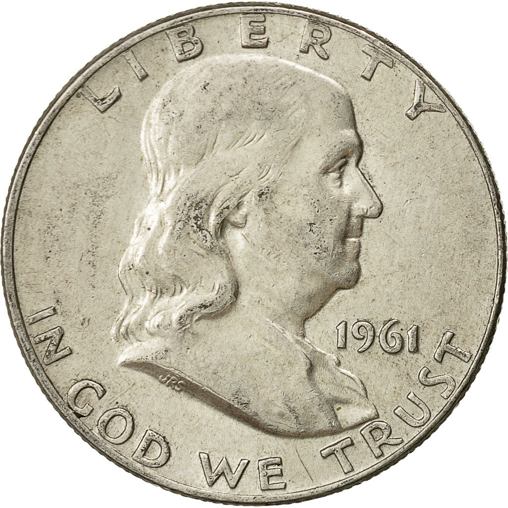 Estados Unidos, Franklin Half Dollar, Half Dollar, 1961, U.S. Mint, Denver, MBC
