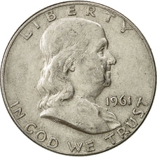 Estados Unidos, Franklin Half Dollar, Half Dollar, 1961, U.S. Mint, Denver, MBC